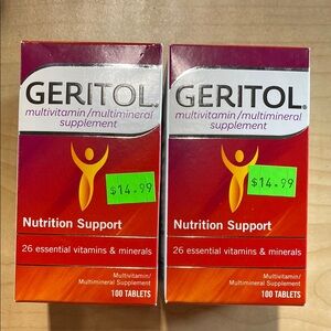 Geritol Nutrition Support 2 Boxes